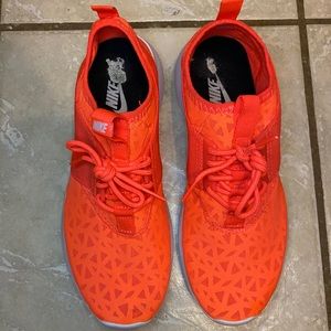 Neon Orange Nike Sneakers
